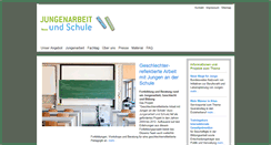 Desktop Screenshot of jungenarbeit-und-schule.de