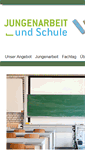 Mobile Screenshot of jungenarbeit-und-schule.de